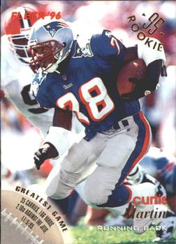 Curtis Martin New England Patriots 1996 Fleer NFL #84